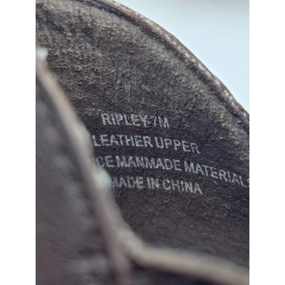 OTBT Ripley T Strap  Leather Women's Wedge Pump Shoes Size 7M - Picture 10 of 10